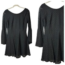 Altered State Ladies Flowy Sleeve Black Cotton, Nylon Sleek Dress Size Medium - £15.18 GBP