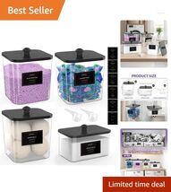 Chic 4-Piece Laundry Storage Set: Clear Containers for Detergent &amp; Dryer... - $59.35