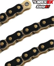 Motorcycle Black Gold EK Chain 530 150 Link for Extended Swingarm Extens... - £192.14 GBP