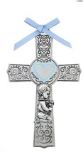 Boy&#39;s Blue Heart Crib Cross, New, #AB-161-3 - £8.87 GBP