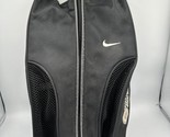 Nike Golf Zippered Embroidered Shoe Bag Tote Mesh Black - $14.50