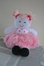 Baby Starters Sugar N Spice Pink Girl Cloth Rag Doll Baby Lovey Cuddle Toy Plush - £15.32 GBP