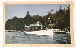 Early 1900s Nohoko Ready for a Sail, Passenger Ship Postcard Portland Maine - £7.92 GBP