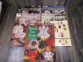 5 Vintage Leisure Arts Leaflets Crochet Patterns in Plastic Canvas Alpha... - $19.79