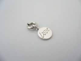 Tiffany &amp; Co Silver LOVE Circle Round Pendant Charm 4 Necklace Bracelet ... - £218.10 GBP