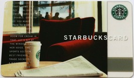 Starbucks Red Chair 2004 $0 Value Gift Card Vintage Old Logo New - $9.95