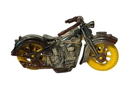 Acme Toy Car Antique Plastic Car Train Motorcycle Vtg 1940s motorcycle y... - $39.55