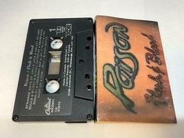 POISON Audio Cassette Tape FLESH &amp; BLOOD 1990 Capitol Records Canada C4-91813 - £5.53 GBP