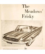 1957 Meadows Frisky Fibreglass Import Advertisement Autocar Automobilia ... - $54.86 CAD