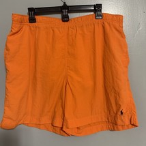 Polo Ralph Lauren Shorts Mens L Orange Swim Trunks Swim Bathing Suit Poc... - $17.52