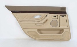 BMW E38 740iL Sand Beige Left Rear Door Panel Trim Card Tan Chrome 1995-2001 OEM - $193.05