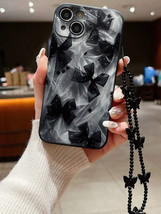 Butterfly Tie Dye Chain Phone Case with Sheer Fabric Fits iPhone Galaxy ... - $6.83