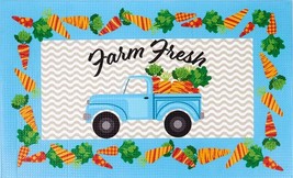 Anti-Fatigue PVC Floor Mat (18&quot;x30&quot;) FARM FRESH BLUE TRUCK IN CARROTS FR... - £17.90 GBP