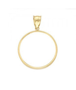 14k solid Yellow gold 4-Prong Coin Bezel Frame  2 Mexican Pesos 山有 #1 - £55.86 GBP