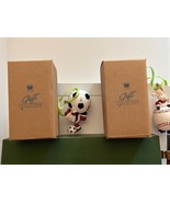 AVON Lot 2 Christmas Ornaments Vintage 1996 Baseball Soccer Sports Santa... - $171.52 MXN