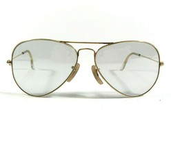 Vintage Bausch &amp; Lomb Ray-Ban Aviators Sunglasses Gold Wire Photochromic 58-14 - £126.88 GBP