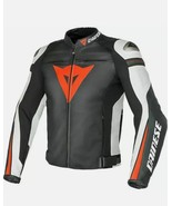 New Men SUPER SPEED-R LEATHER JACKET MOTORBIKE / MOTORCYCLE WHITE/RED/BLACK - €237,71 EUR