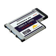 54Mm Express Card Expresscard To 3 Port Usb 3.0 Hidden Inside Adapter Fo... - $36.09
