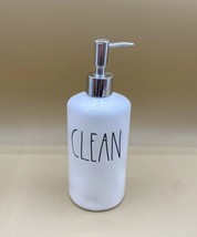 Rae Dunn White Clean Liquid Soap Pump Artisan Collection by Magenta - $13.36