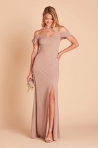 Birdy Grey DEV DRESS CREPE TAUPE MEDIUM NEW NWT BRIDESMAID WEDDING - $544.46 MXN