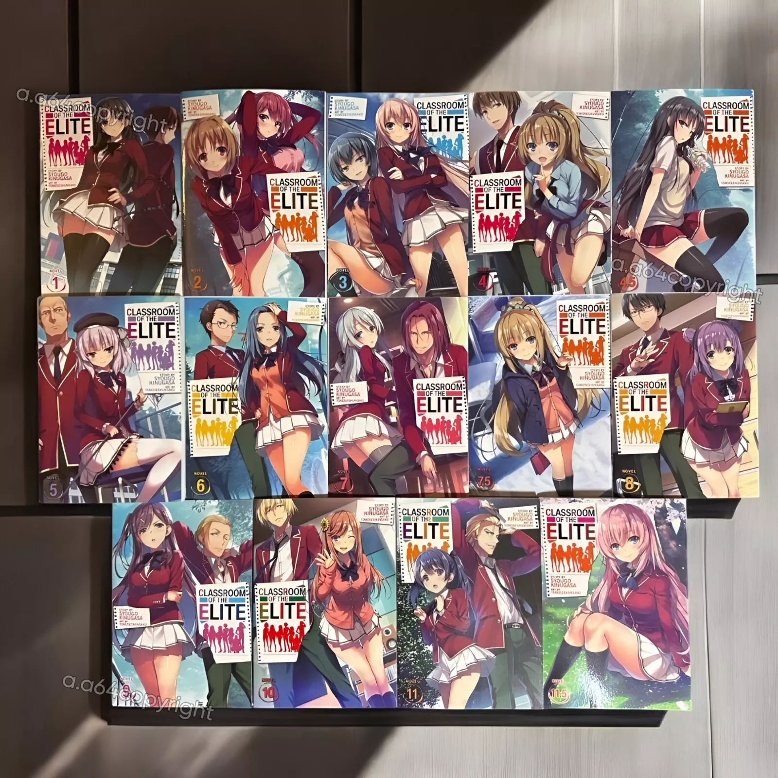 New Classroom of the Elite Light Novel Complete Set of 14 Volumes 1-11.5... - $165.90