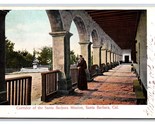 Corridor or Santa Barbara Mission Santa Barbara CA UDB Postcard S24 - £2.33 GBP