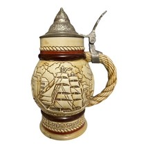 Vintage Avon Collectors Beer Stein with Pewter Lid – Nautical Ship Design - $559.19 MXN