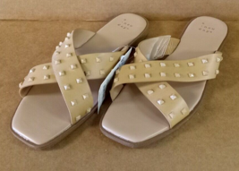 Women&#39;s Emmy Studded Crossband Sandals - a New Day - Size US 8.0 - $14.99