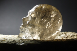 Smoky Azeztulite Crystal Skull 1635 carat Lift the Veil, Azez Medicine b... - $1,900.00