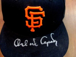 Orlando Cepeda San Francisco Giants Hof Signed Auto Pro New Era Cap Hat Fleer - £173.57 GBP
