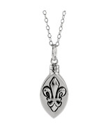 Sterling Silver Fleur-de-lis Ash Holder w/Chain - €158,73 EUR