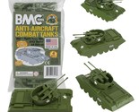 BMC Classic Payton Anti-Aircraft Tanks - 4pc OD Green Plastic Army Men V... - £24.29 GBP