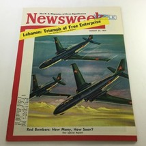 VTG Newsweek Magazine August 23 1954 - Red Bombers / Newsstand / No Label - £18.76 GBP