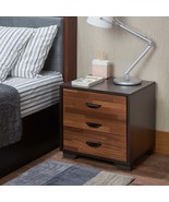 Eloy Walnut &amp; Espresso Accent Table – Stylish Side End Table - $2,362.45 MXN
