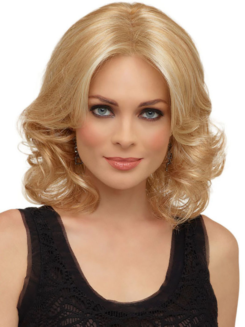 Primary image for Synthetic Hair Non Lace Wigs Hair 16inches Blond Color Middle Part