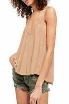 FREE PEOPLE We The Free Femmes Haut Crush On You Beige Taille XS OB1157651  - £25.15 GBP