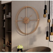 40CM Metallic Minimalist Nordic Large Wall Clock Double-walled Simple Design - £54.25 GBP