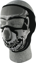Zan Headgear Adult Full-Face Neoprene Mask Chrome Skull WNFM023 - £11.44 GBP