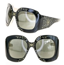 Gucci Hollywood Forever Cosmogonie 1093 Ivory Black Star Sunglasses GG1093S 001 - £913.28 GBP