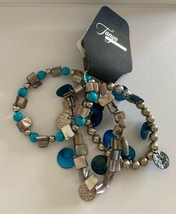 Tanya Creations Blue Beaded Bracelet - £11.76 GBP