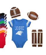 Carolina  Panthers Watching With Daddy Onesie Set - $418.15 MXN - $1,520.54 MXN