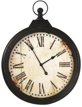 Clock Ebony Black Iron - £382.89 GBP
