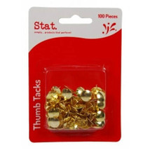 Stat Thumb Tacks Drawing Pins (100pk) - Gold - $28.85
