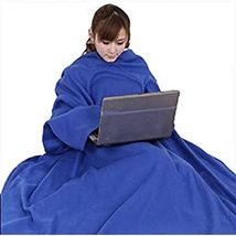 Cuddlee Blanket with Sleeves in Blue - £11.66 GBP