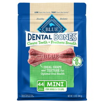 Dental Bones STF9 Mini Natural Dental Chew Dog Treats Bag, 12oz. Bag - $43.66