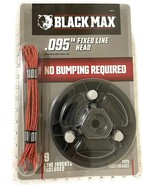 Black Max .095-inch Fixed Line Trimmer Head with 9 Replacement Line Inse... - £10.11 GBP