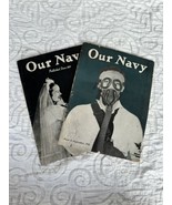 Vintage Collection of 2 Our Navy Magazine June September 942 WWII Collec... - $21.85