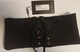 PrettyLittleThing - PLT - Womens Size S/M (UK Size) - Black, Corset Belt - £15.79 GBP