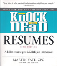 Knock&#39;em Dead Resumes by Martin Yate - $6.50