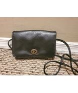 Black Leather Purse with Turn Lock 25&#39;&#39; Strap Drop - €12,87 EUR
